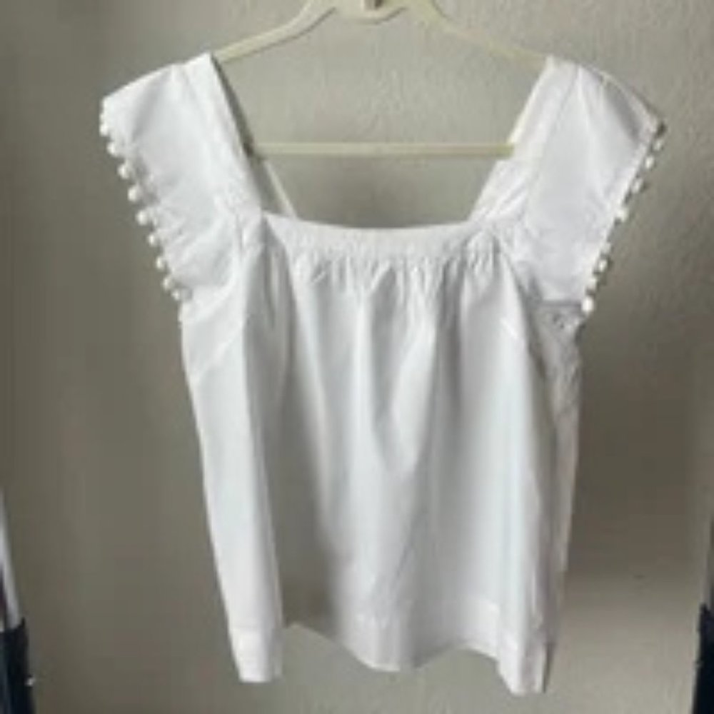 Sleeveless short sleeve white